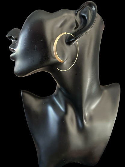 Minimalist Gold Hollow Hoop Earrings