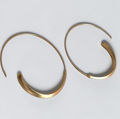 Minimalist Gold Hollow Hoop Earrings