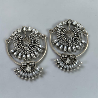 Vintage Crystal Statement Drop Earrings - Fatisha Boutique #