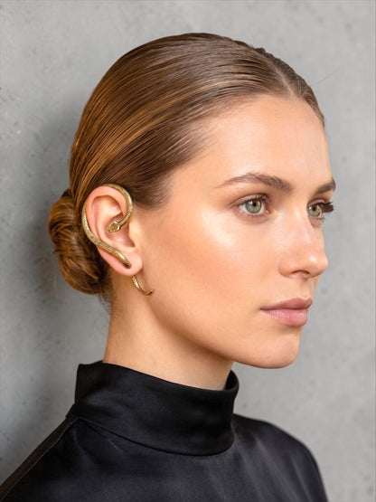 Snake Ear Cuff Stud Punk Earrings