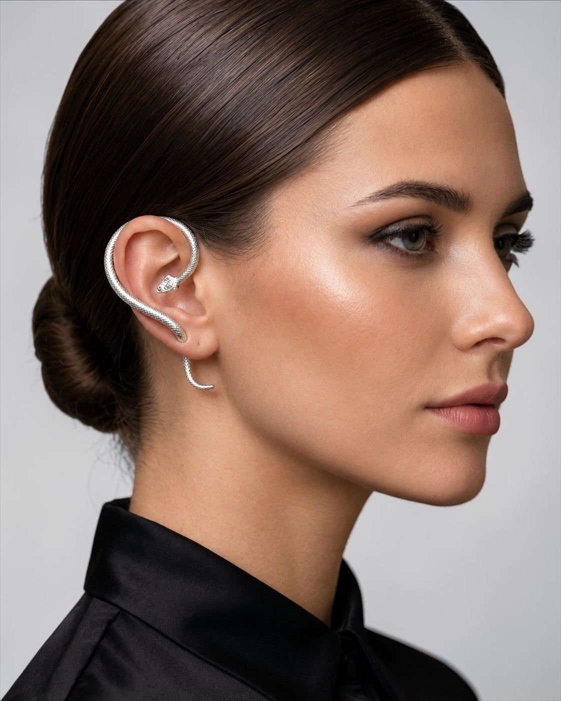 Snake Ear Cuff Stud Punk Earrings