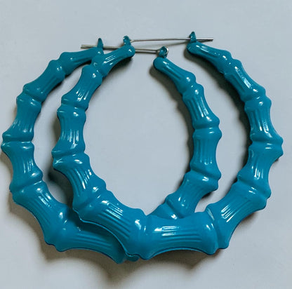 Oversized Bamboo Hoop Earrings – Bold Statement Hoops