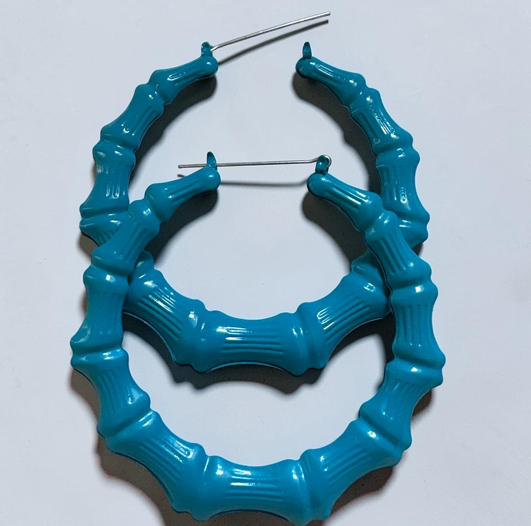 Oversized Bamboo Hoop Earrings – Bold Statement Hoops