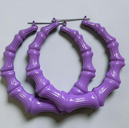 Oversized Bamboo Hoop Earrings – Bold Statement Hoops