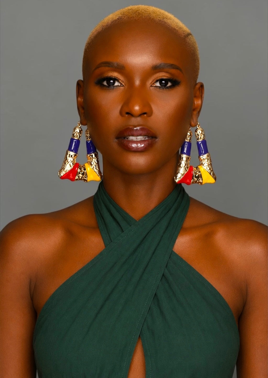 Bold Afrocentric Multicolour Dangle Earrings