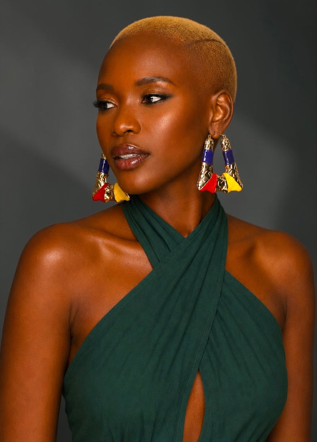 Bold Afrocentric Multicolour Dangle Earrings