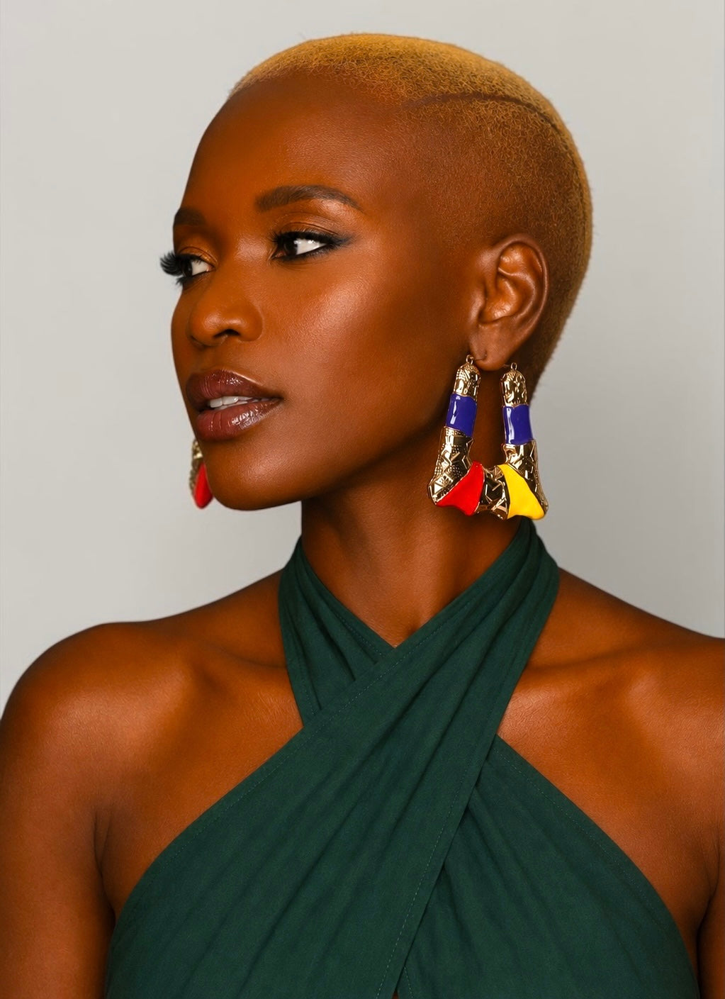 Bold Afrocentric Multicolour Dangle Earrings