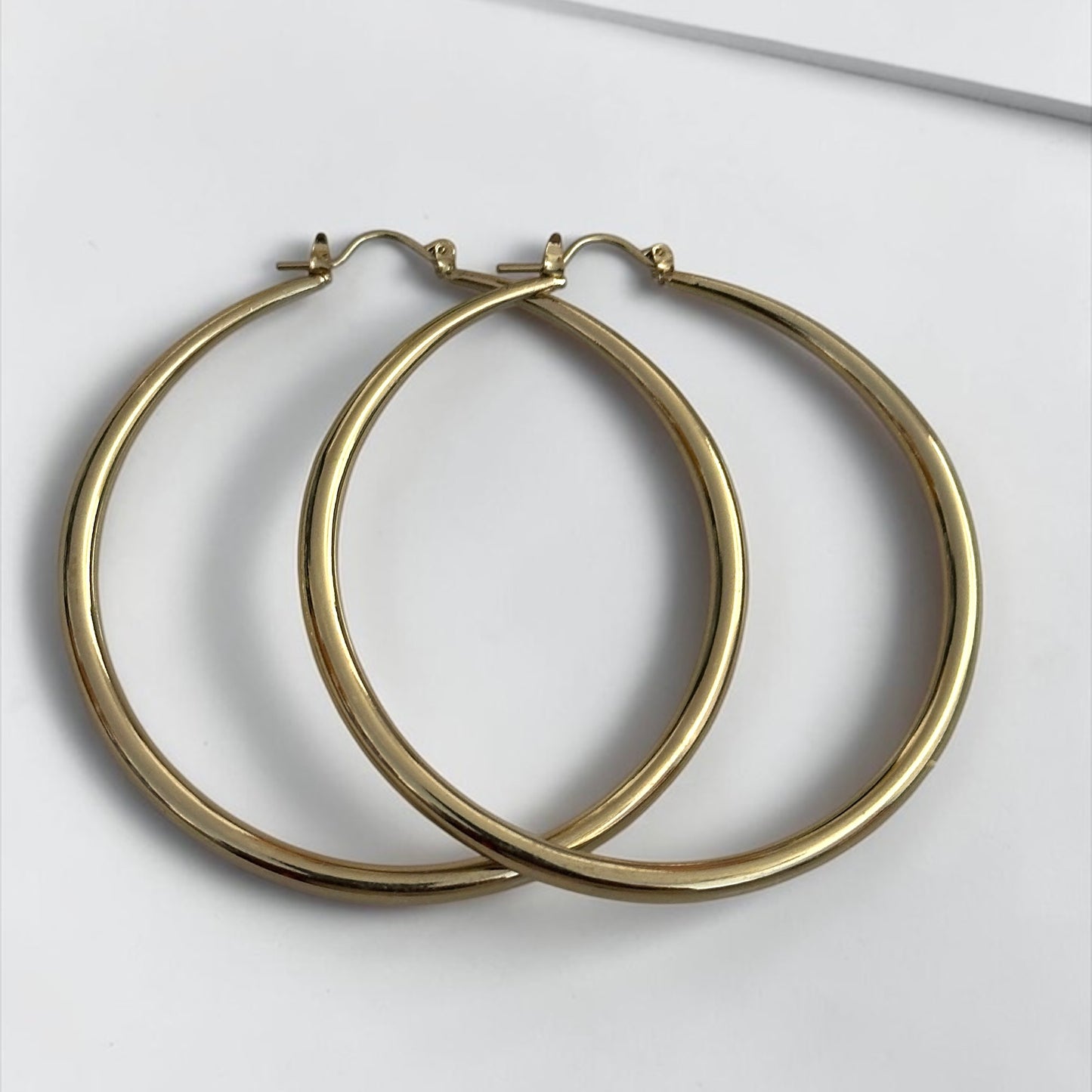 7cm Chunky Gold Hoop Earrings – Bold Statement Jewellery - Fatisha Boutique Fatisha Boutique