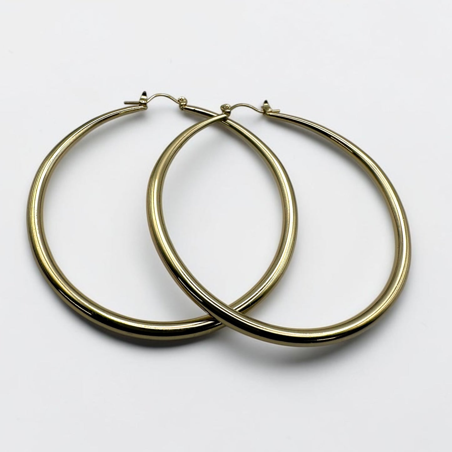 7cm Chunky Gold Hoop Earrings – Bold Statement Jewellery - Fatisha Boutique Fatisha Boutique