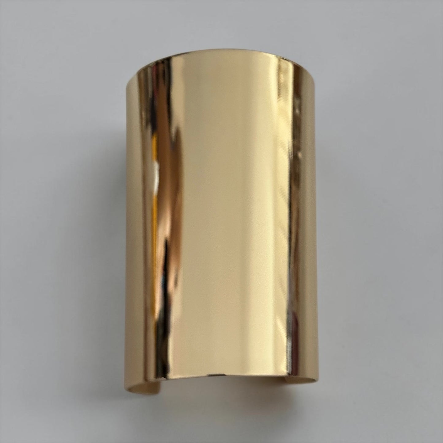 Oversized Wide Cuff Bracelet – Gold or Silver Statement Bangle Fatisha Boutique