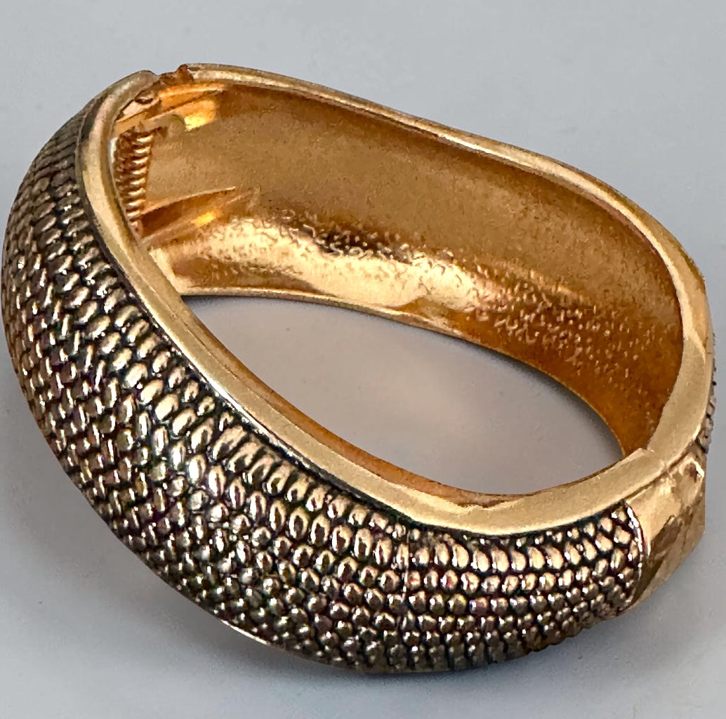Bracelets manchettes tendance – Bracelets texturés en argent et or Fatisha Boutique