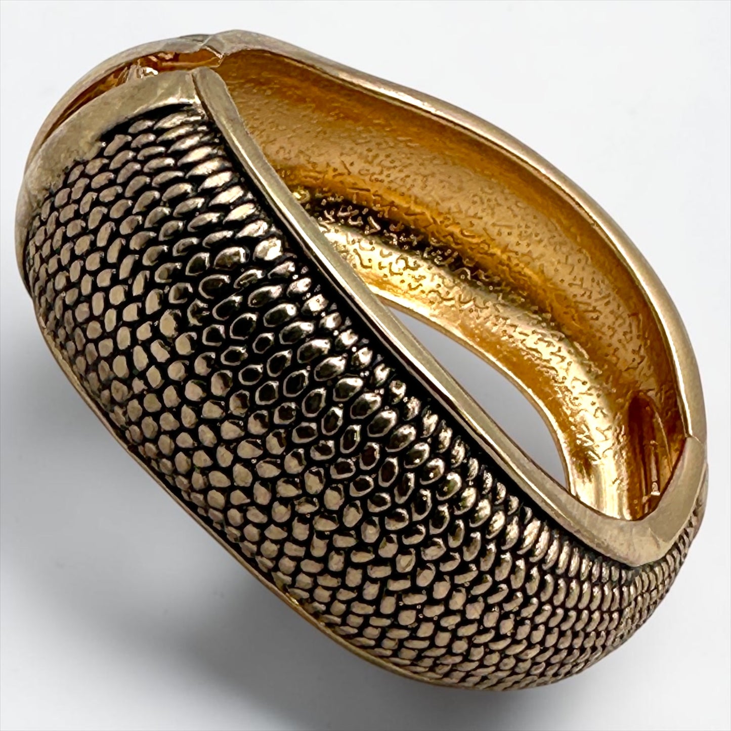 Bracelets manchettes tendance – Bracelets texturés en argent et or Fatisha Boutique