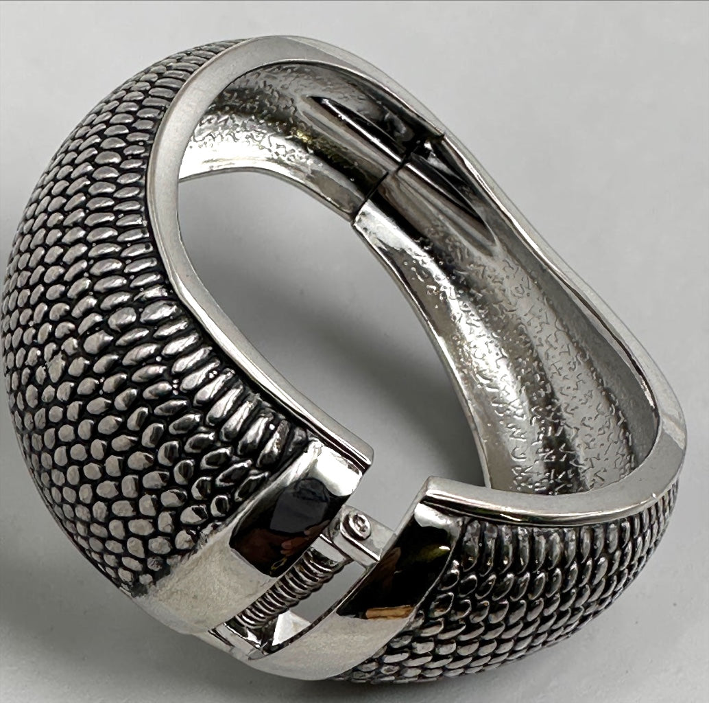 Bracelets manchettes tendance – Bracelets texturés en argent et or Fatisha Boutique
