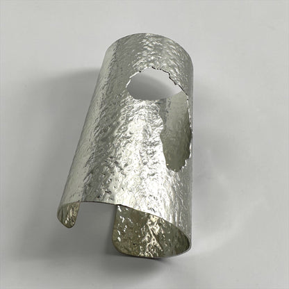 African Map Hammered Brass Statement Cuff | Gold & Silver