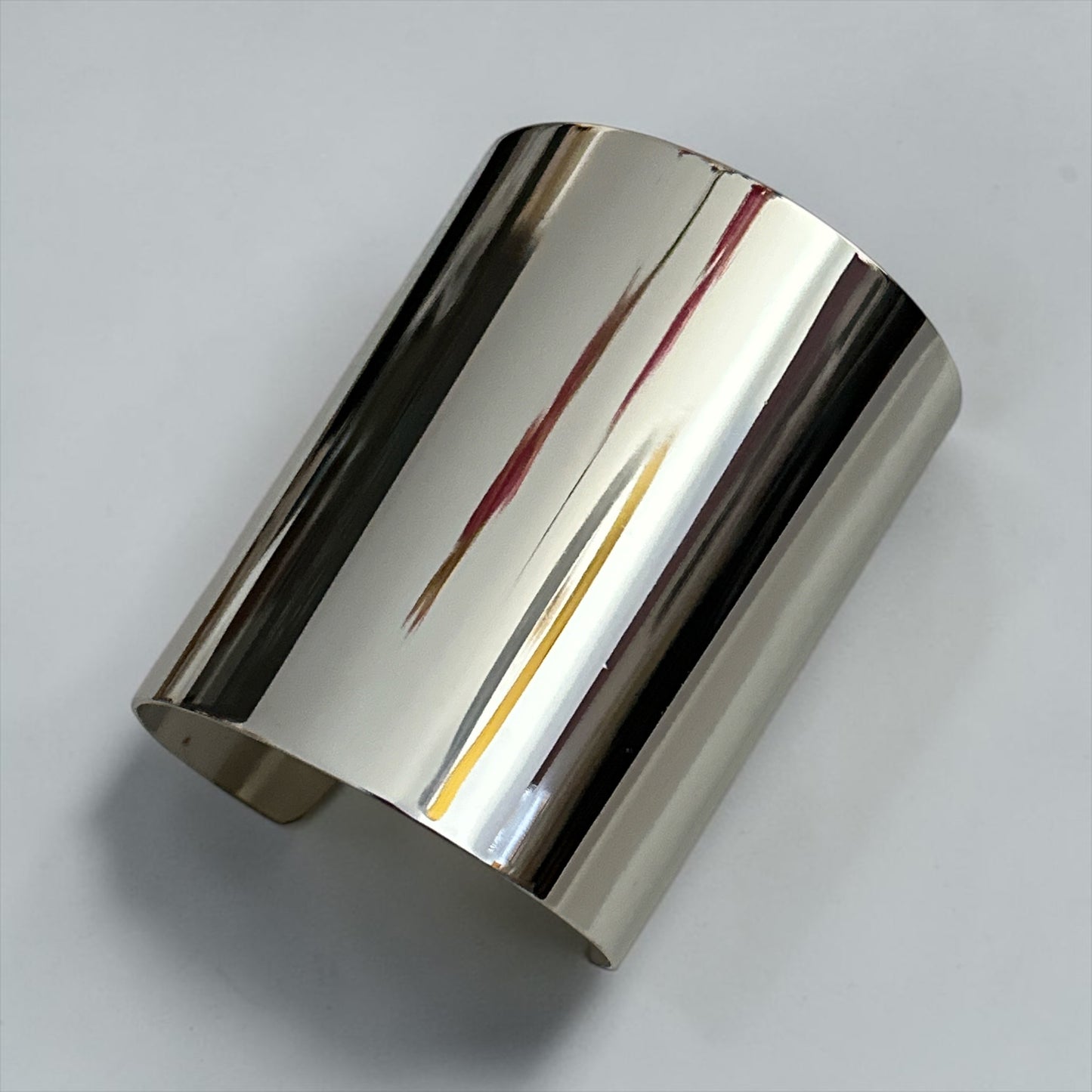 Polished Wide Statement Cuff Bangle | Gold & Silver Fatisha Boutique