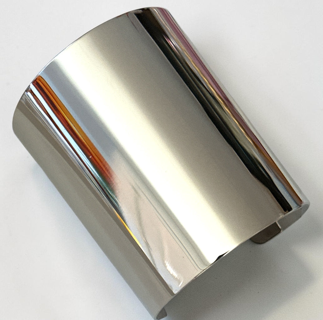 Polished Wide Statement Cuff Bangle | Gold & Silver Fatisha Boutique
