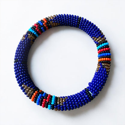Bracelets perlés africains faits à la main – Bracelets tribaux massaï colorés empilables