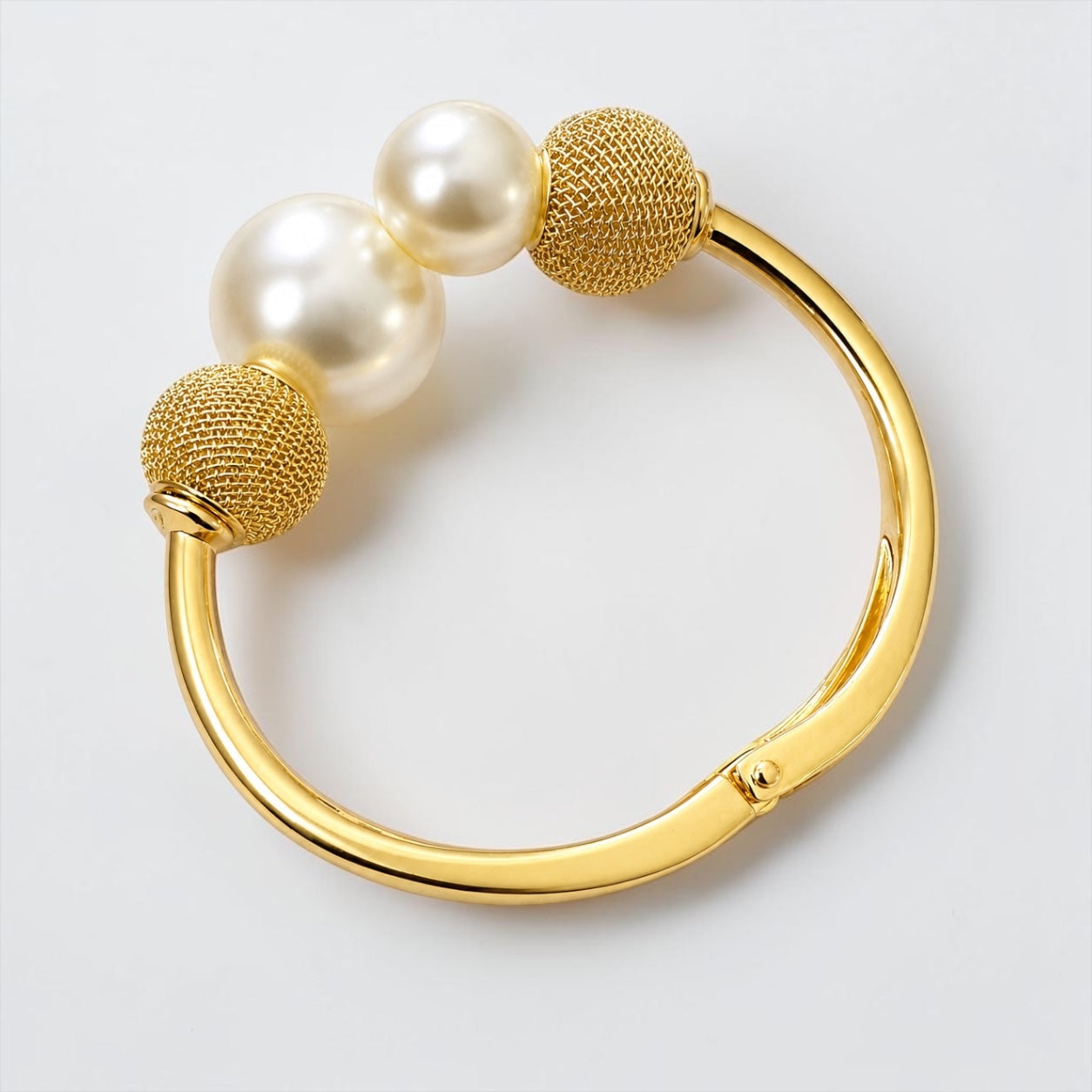 Bracelet jonc élégant en perles et mailles Fatisha Boutique