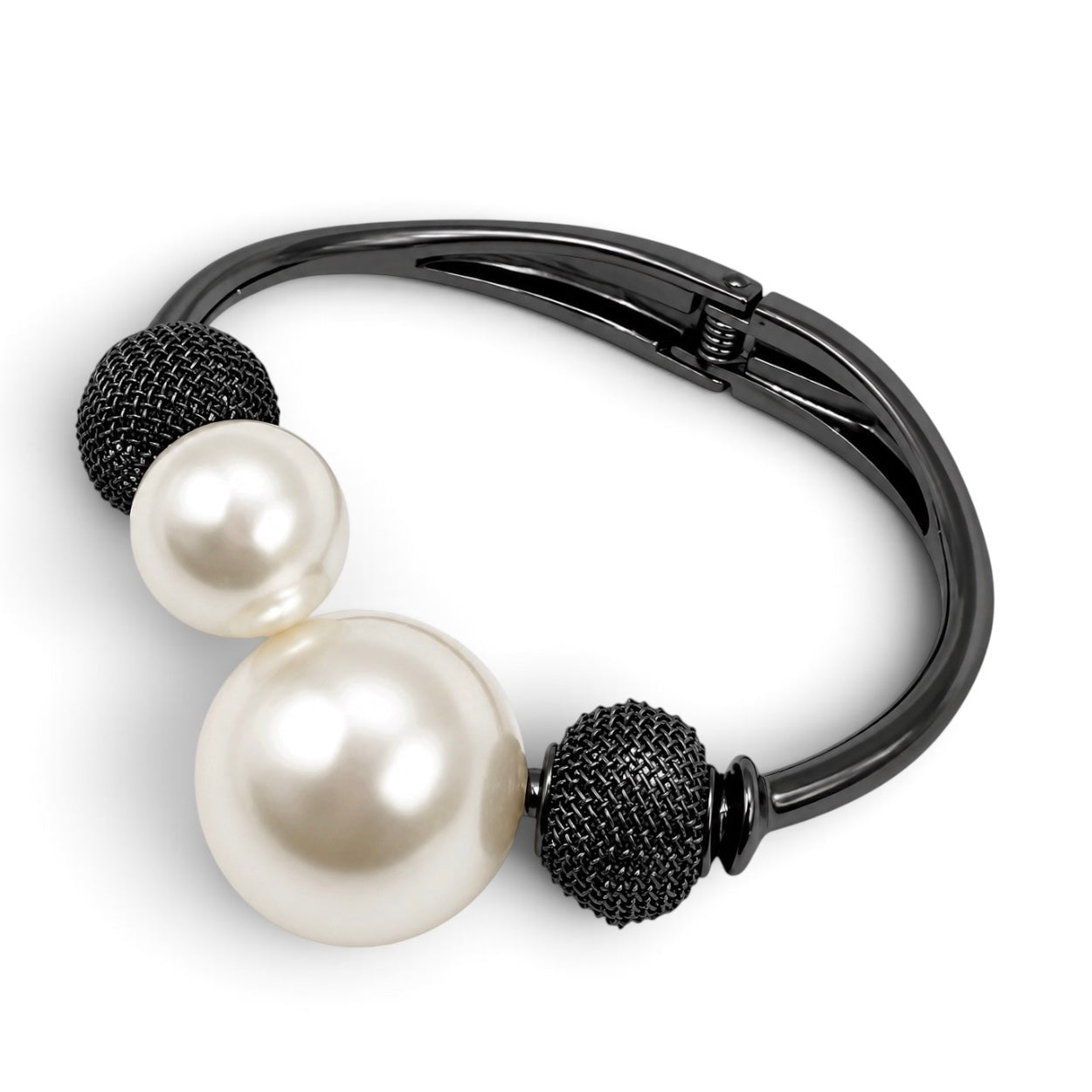 Bracelet jonc élégant en perles et mailles Fatisha Boutique