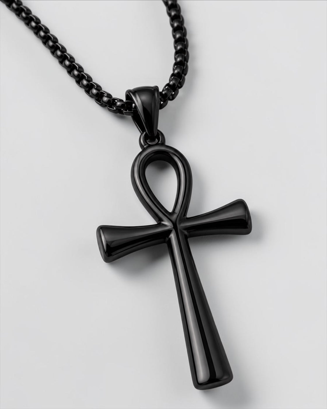 Stainless Steel Ankh Necklace | Egyptian Cross Pendant Fatisha Boutique