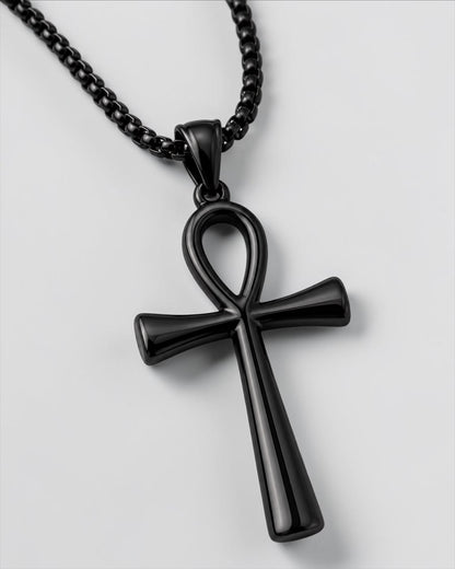 Stainless Steel Ankh Necklace | Egyptian Cross Pendant