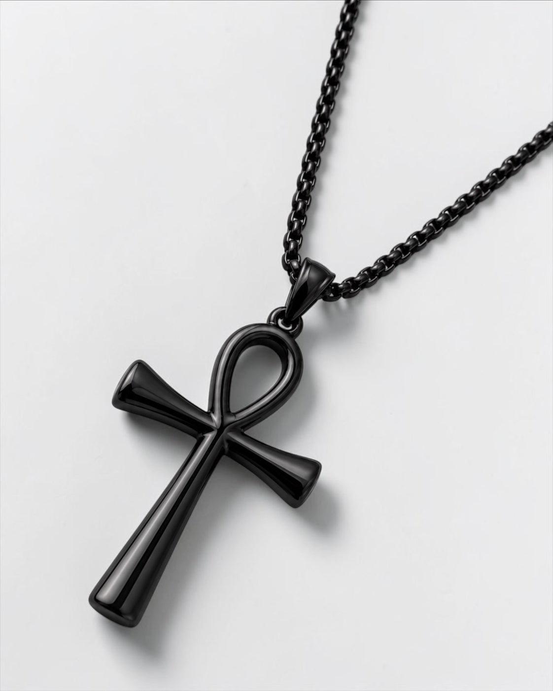 Stainless Steel Ankh Necklace | Egyptian Cross Pendant Fatisha Boutique