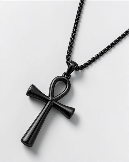 Stainless Steel Ankh Necklace | Egyptian Cross Pendant