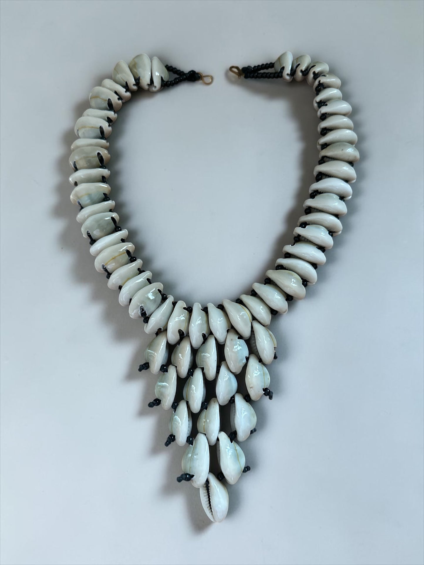 Handmade African Cowrie Shell Beaded Statement Necklace - Fatisha Boutique Fatisha Boutique