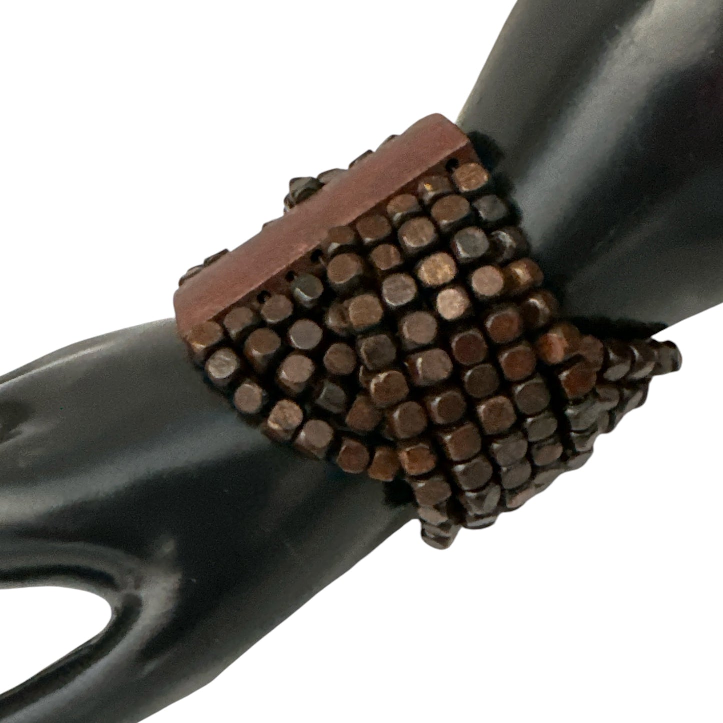 Brown Multi-Strand Wooden Bead Boho Bracelet - Fatisha Boutique Fatisha Boutique
