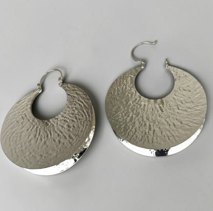 Oversized Brass Fulani Hoop Statement Earrings - Fatisha Boutique