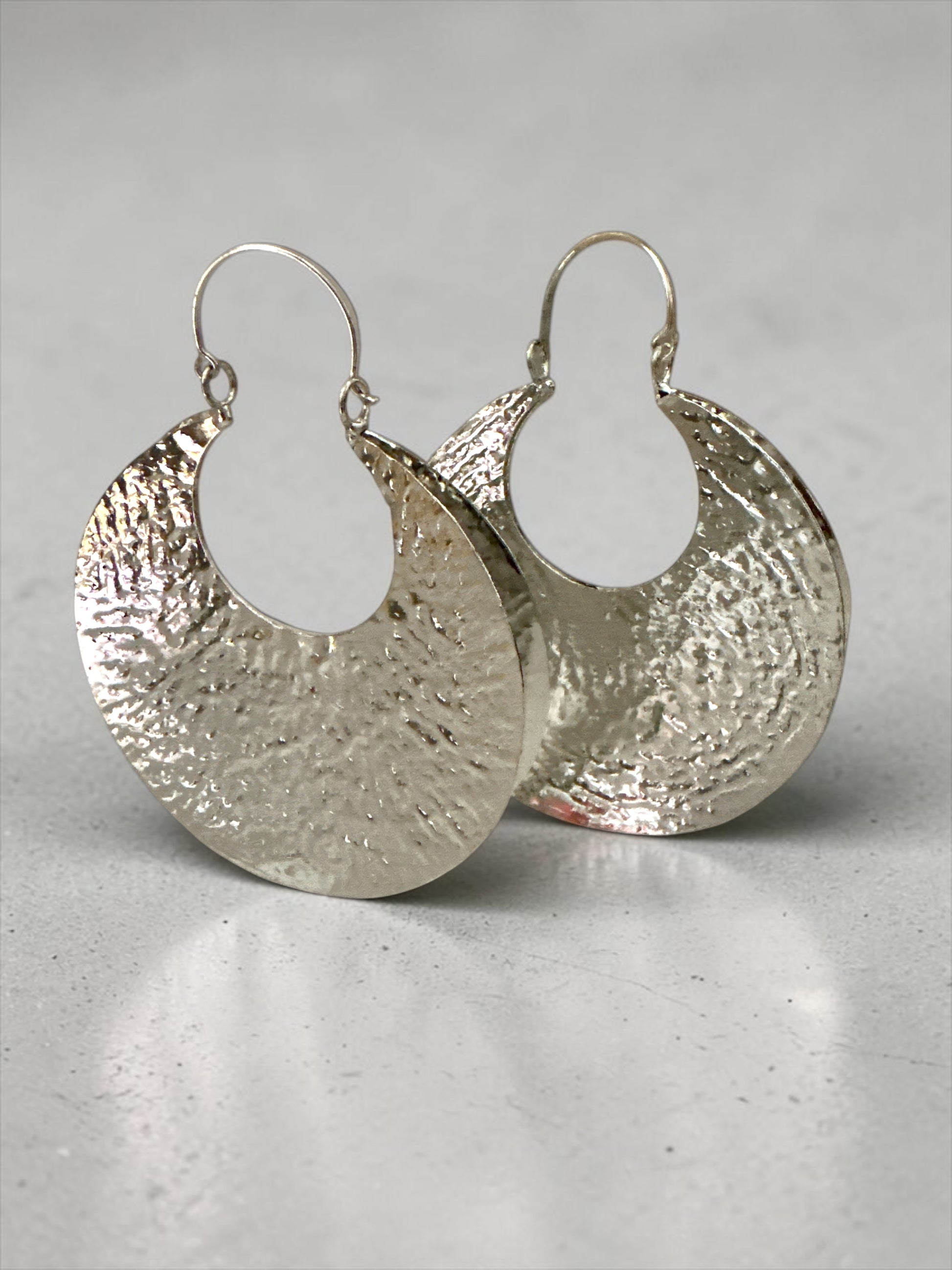 Oversized Brass Fulani Hoop Statement Earrings - Fatisha Boutique