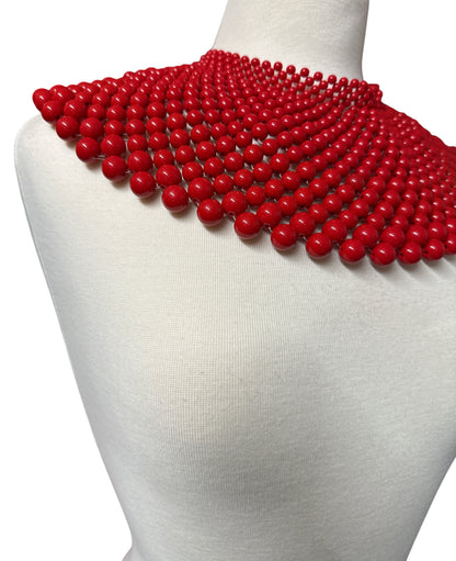Cleopatra Beaded Collar Bib Choker Statement Necklace - Fatisha Boutique