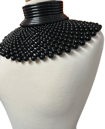 Cleopatra Collar Bib Necklace & Ndebele Cuff Set - Fatisha Boutique