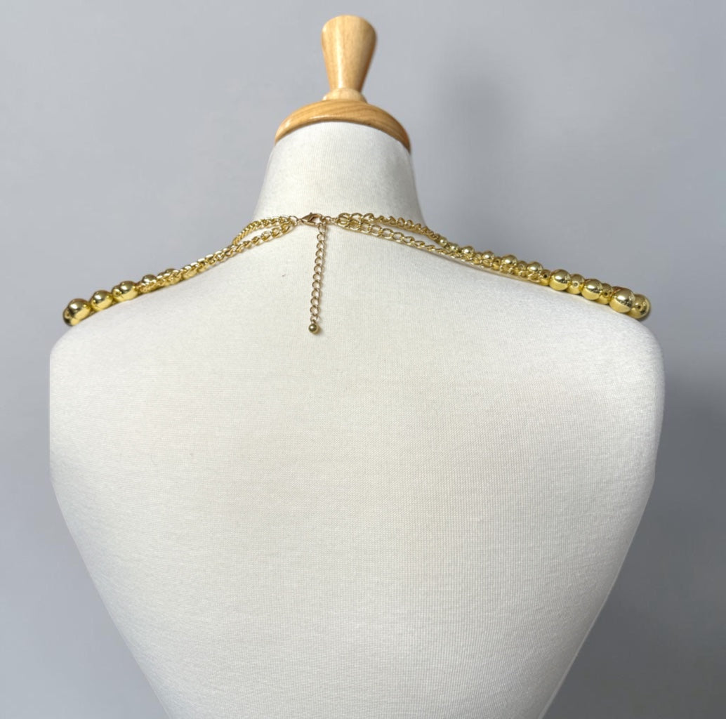Cleopatra Beaded Collar Bib Choker Statement Necklace - Fatisha Boutique