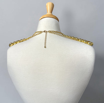Cleopatra Beaded Collar Bib Choker Statement Necklace - Fatisha Boutique