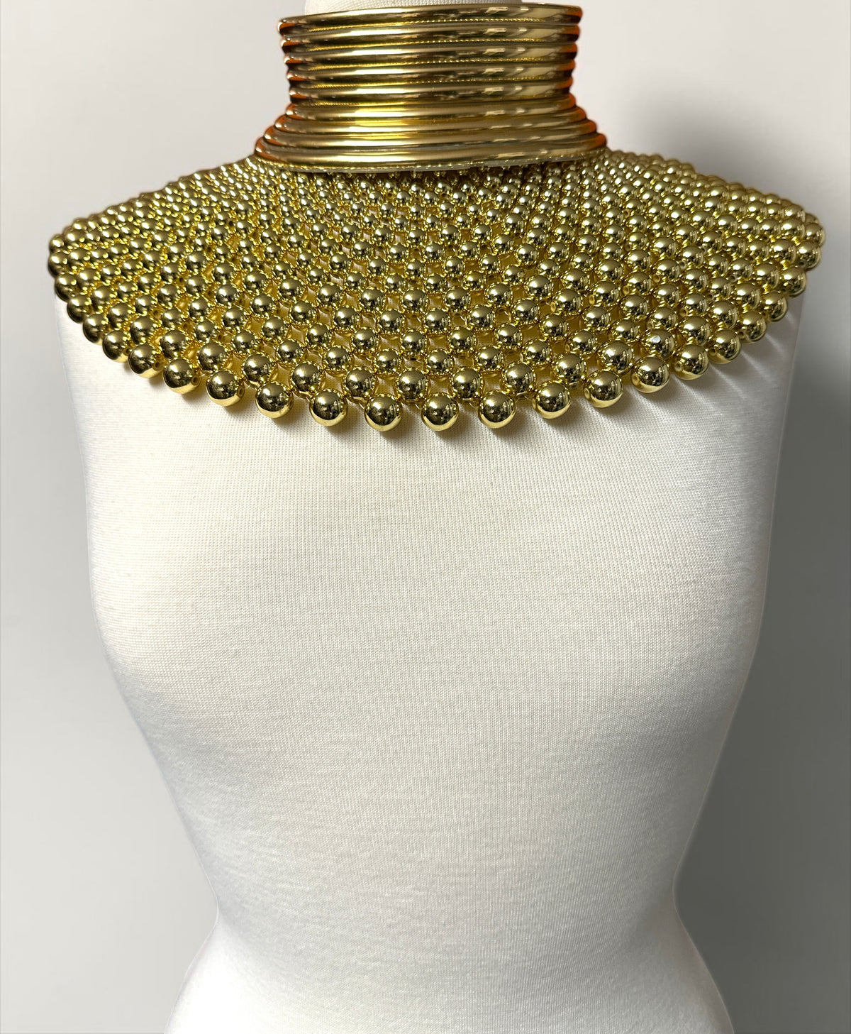Cleopatra Collar Bib Necklace & Ndebele Cuff Set - Fatisha Boutique