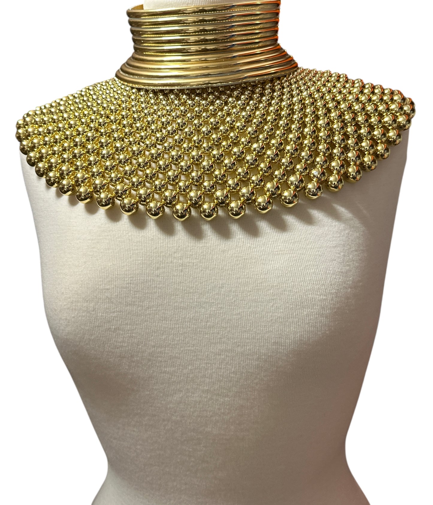 Cleopatra Collar Bib Necklace & Ndebele Cuff Set - Fatisha Boutique Fatisha Boutique