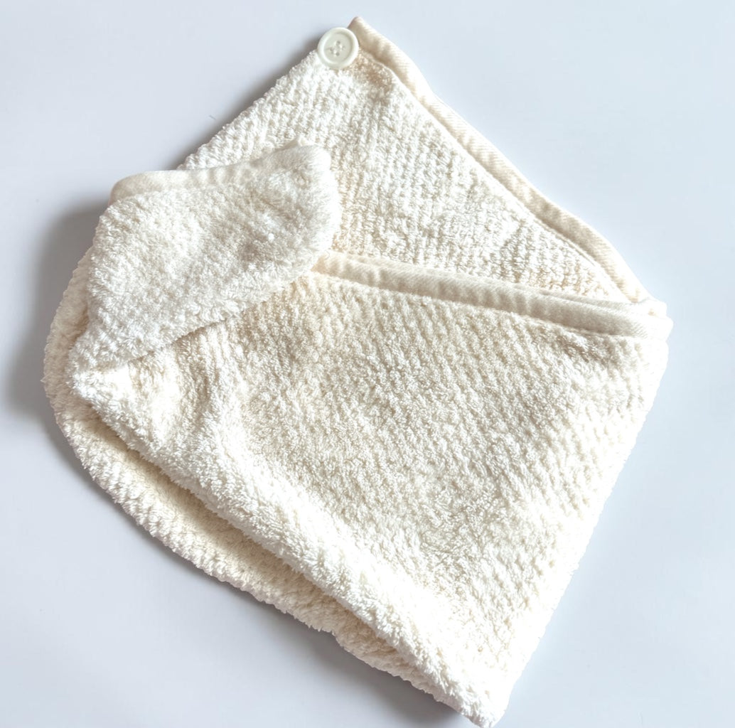 Ultra-Soft Microfibre Hair Towel Wrap with Button Fastening - Fatisha Boutique Fatisha Boutique