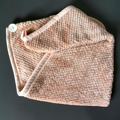 Ultra-Soft Microfibre Hair Towel Wrap with Button Fastening - Fatisha Boutique