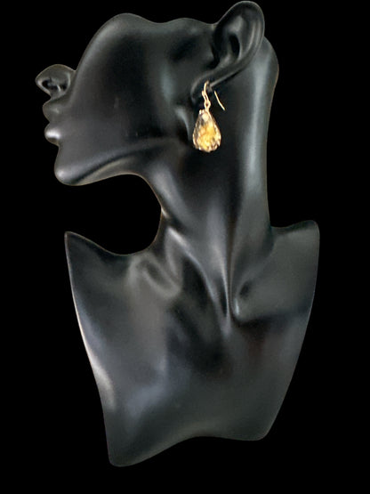 Lightweight Resin Druzy Teardrop Everyday Earrings - Fatisha Boutique