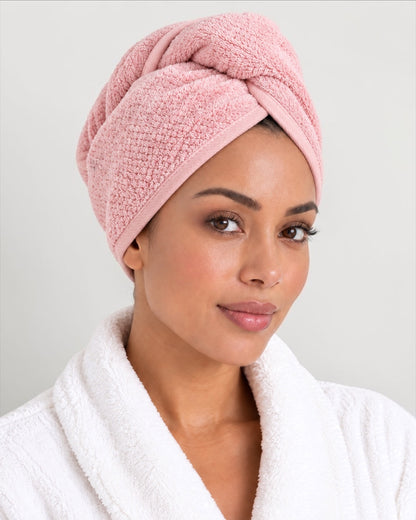 Ultra-Soft Microfibre Hair Towel Wrap with Button Fastening - Fatisha Boutique