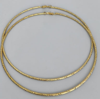 14cm Oversized Textured Hoop Earrings in Gold or Silver - Fatisha Boutique