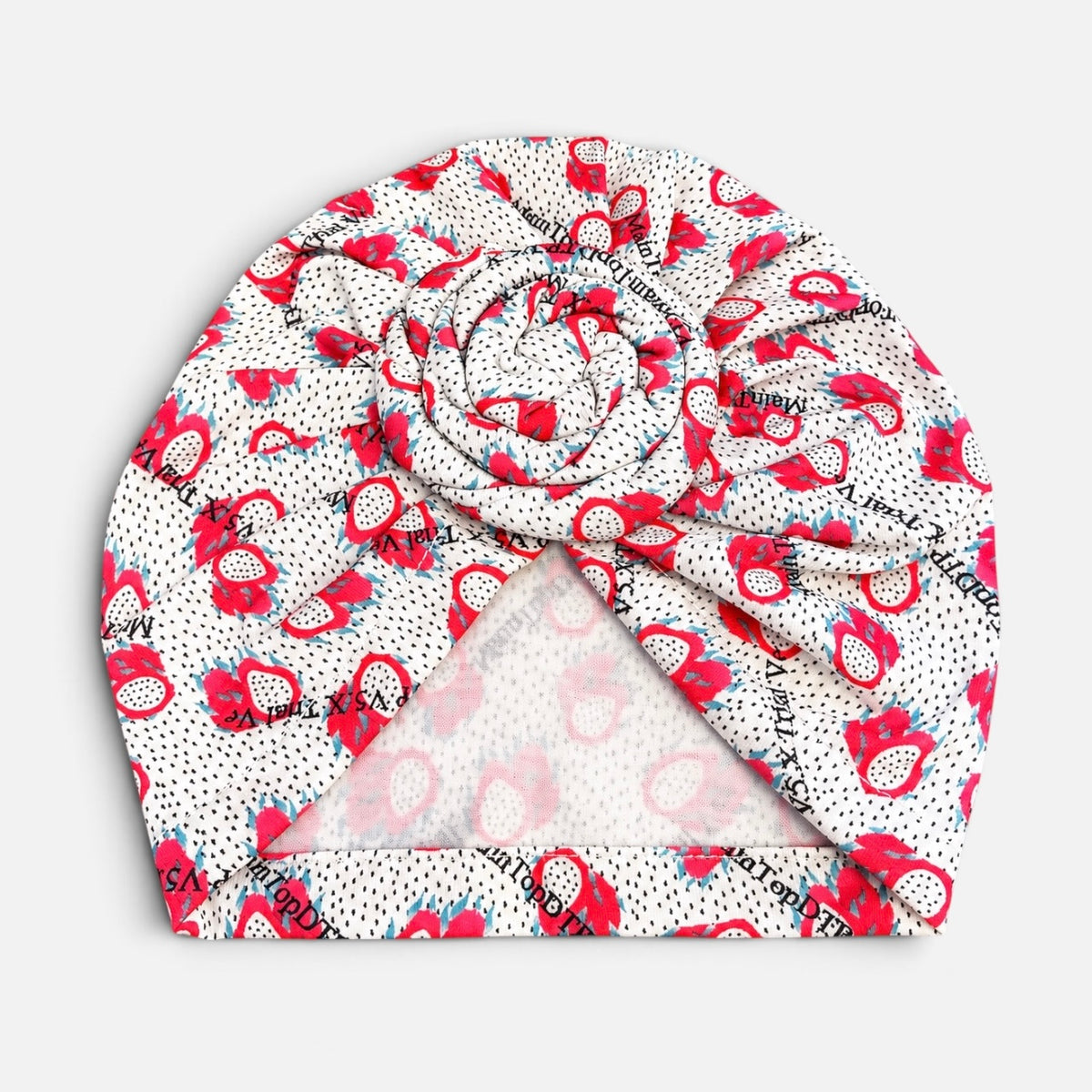 Fruit Print Pre-Tied Baby Turban Cap – 6 Months–3 Years - Fatisha Boutique