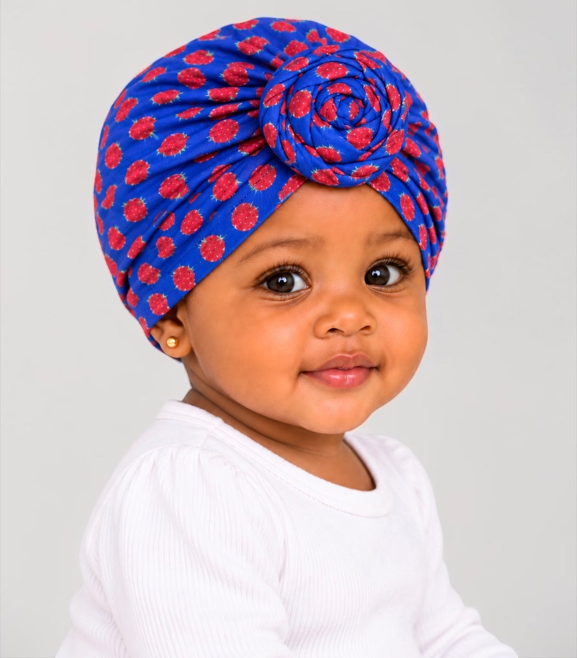Fruit Print Pre-Tied Baby Turban Cap – 6 Months–3 Years - Fatisha Boutique Fatisha Boutique