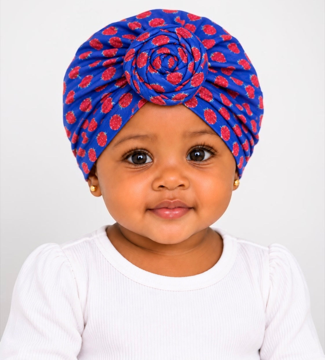 Fruit Print Pre-Tied Baby Turban Cap – 6 Months–3 Years - Fatisha Boutique Fatisha Boutique