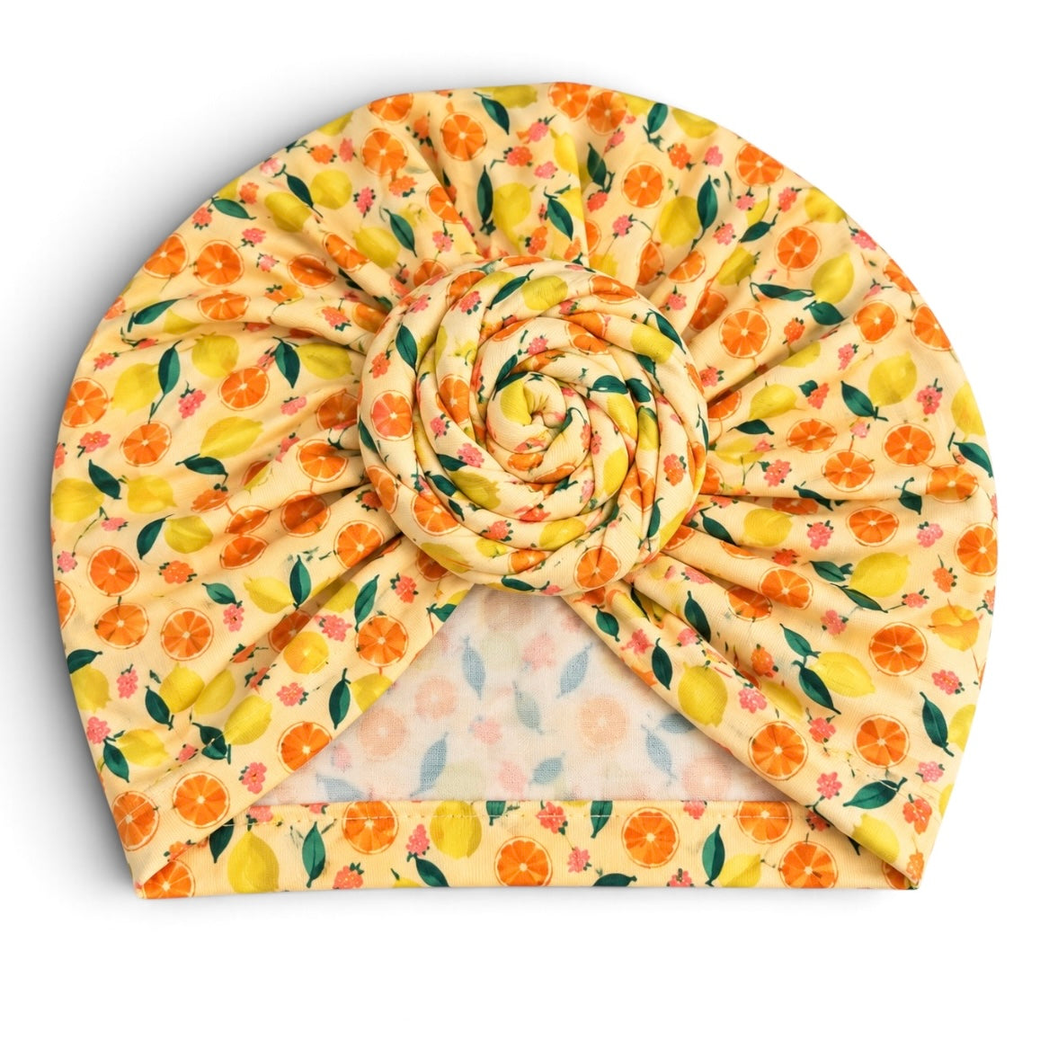 Fruit Print Pre-Tied Baby Turban Cap – 6 Months–3 Years - Fatisha Boutique Fatisha Boutique