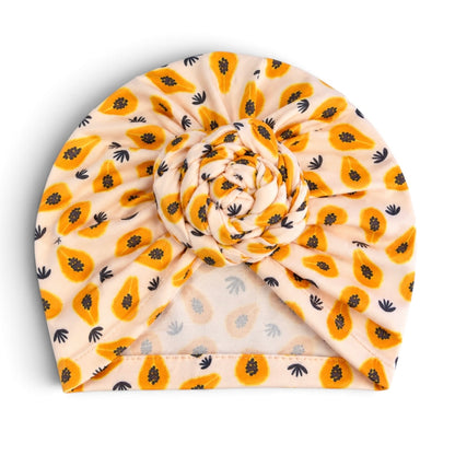 Fruit Print Pre-Tied Baby Turban Cap – 6 Months–3 Years - Fatisha Boutique