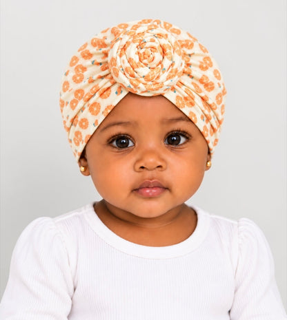 Fruit Print Pre-Tied Baby Turban Cap – 6 Months–3 Years - Fatisha Boutique