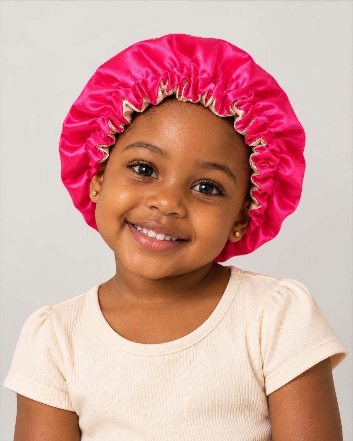 Kids Adjustable Reversible Satin Silk Bonnet – Ages 1–5 Years - Fatisha Boutique Fatisha Boutique