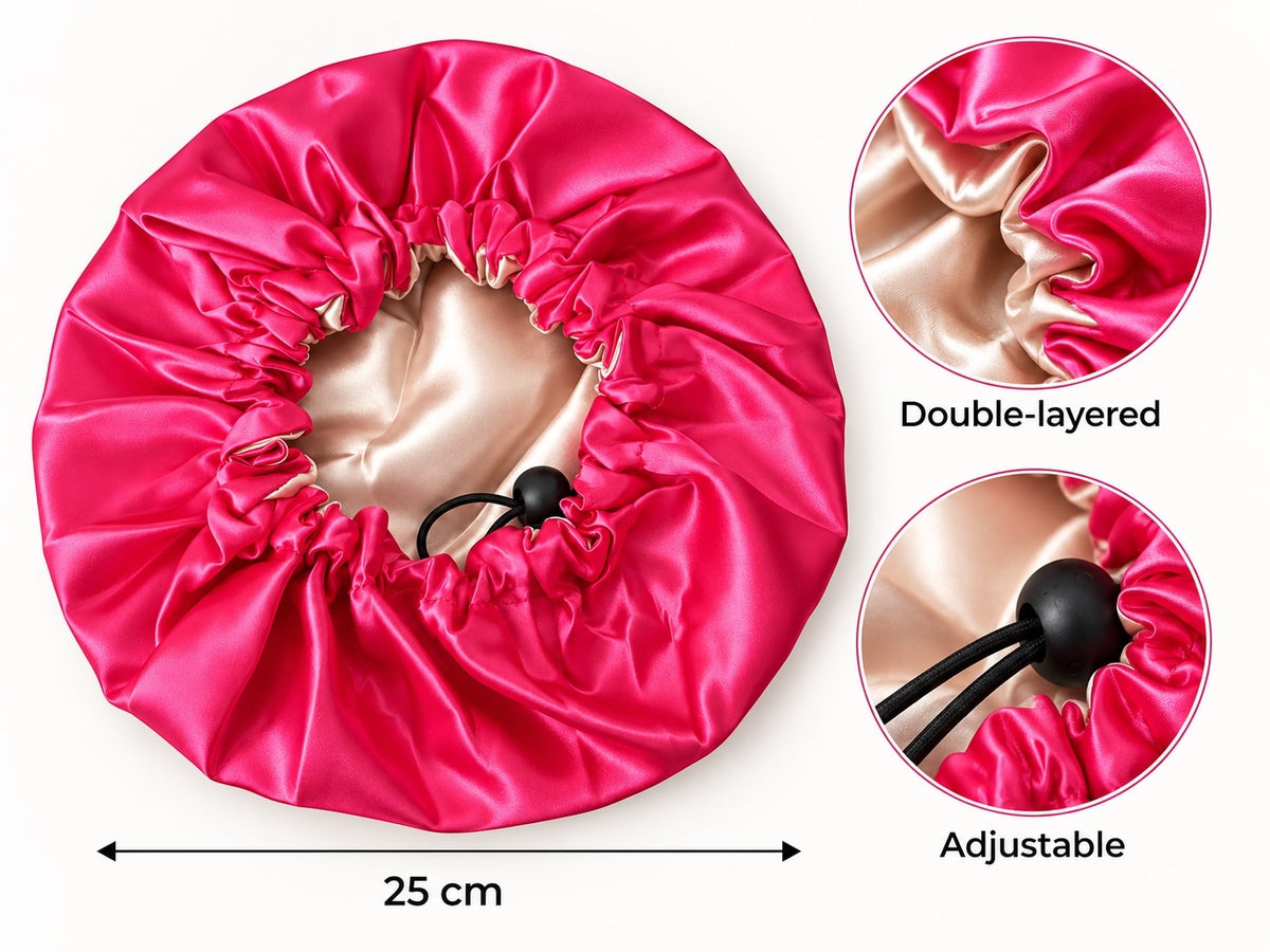 Kids Adjustable Reversible Satin Silk Bonnet – Ages 1–5 Years - Fatisha Boutique Fatisha Boutique